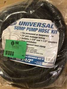 Superior Pump 24 ft. Poly Universal Discharge Sump Pump Hose Kit Customer Returns See Pictures