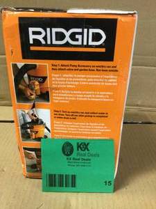 RIDGID Quick Connect Pump Accessory for RIDGID Wet Dry Vacs Customer Returns See Pictures