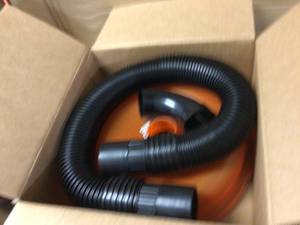 Dustopper High Efficiency Dust Separator, 12 in. Dia with 2.5 in. Hose, 36 in. Long Customer Returns See Pictures