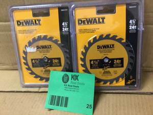 DEWALT ATOMIC 4-12 in. 24-Tooth Circular Saw Blade Customer Returns See Pictures