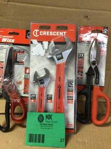 MIX LOT OF CRESCENT TOOLS Customer Returns See Pictures