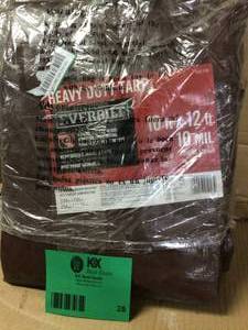 Everbilt 10 ft. x 12 ft. BrownSilver Heavy-Duty Tarp Customer Returns See Pictures