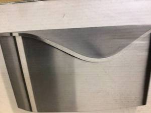 Umbra Postino Mailbox Entryway in Brushed Stainless Steel Customer Returns See Pictures
