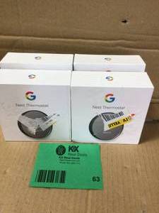 Google Nest Thermostat - Smart Programmable Wi-Fi Thermostat - Snow  NOT CHECKED Customer Returns See Pictures