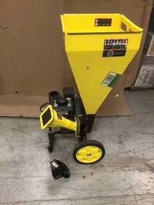 Champion Power Equipment 3 in. Dia 224 cc 2-in-1 Upright Gas Powered Wood Chipper Shredder Customer Returns See Pictures