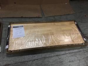 Husky (Brand Rating 4.75) 56 in. Solid Wood Work Surface for Heavy Duty Welded Steel Garage Storage System Customer Returns See Pictures