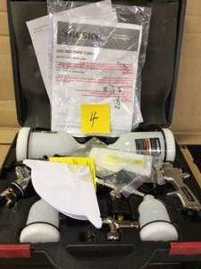 lot 4 image: Husky HVLP and Standard Gravity Feed Spray Gun Kit Customer Returns See Pictures