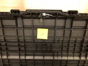 lot 14 image: Husky 37 in. Rolling Tool Box Utility Cart Black Customer Returns See Pictures