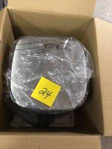 lot 24 image: ARIA 7 Qt. Ceramic Family-Size Air Fryer with Accessories and Full Color Recipe Book Customer Returns See Pictures