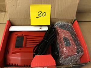 lot 30 image: Hilti 12-Volt to 36-Volt 350-Watt 9 Amp Lithium-Ion Battery Charger Customer Returns See Pictures