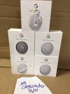 lot 45 image: Google Nest Thermostat - Smart Programmable Wi-Fi Thermostat Customer Returns See Pictures