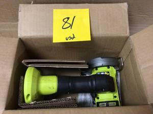 lot 81 image: RYOBI ONE HP 18V Brushless Cordless Compact Cut-Off Tool (Tool Only)  USED Customer Returns See Pictures