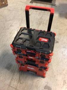 lot 101 image: PACKOUT 22 in. Modular Tool Box Storage System by Milwaukee Customer Returns See Pictures