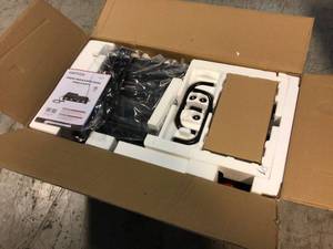 lot 106 image: 4-Burner Portable Propane Tailgater Grill Griddle Combo in Black by Royal Gourmet Customer Returns See Pictures
