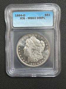 1884-O Morgan Dollar MS63 DMPL Very Rare
