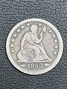 1853 Liberty Seated Quarter Very Rare