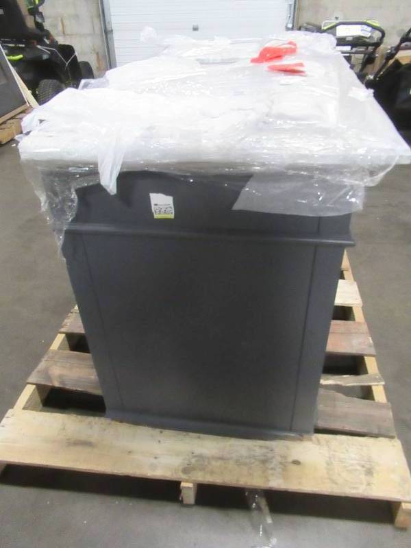 lot 103 image: Merryfield 48 in. W x 21-12 in. D Bathroom Vanity Cabinet Only in Dark Blue-Gray - Cracked Top - Scratch and Dent.