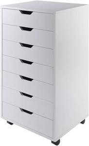 lot 220 image: Winsome Halifax StorageOrganization, 7 drawer, White. 10792 - Some cracksDamage.