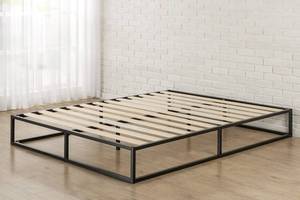 lot 113 image: Zinus Joseph Metal Platforma Bed Frame, 10-Inches - King, OLB-MBBF-10K.
