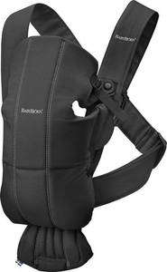 lot 232 image: BABYBJRN Baby Carrier Mini, Cotton, Black, 021056US - NEW.
