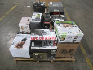 lot 257 image: WHOLESALE MIXED PALLET OF MISCELLANEOUS COOKWARE, CUTLERY, UTENSILS AND MORE