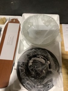 lot 2 image: Hampton Bay Holly Springs Low Profile 52 in. LED Indoor Oil-Rubbed Bronze Ceiling Fan with Light Kit See Pictures