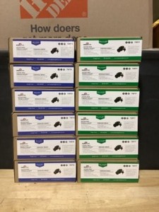 lot 8 image: (6) Design House Terrace Oil Rubbed Bronze Privacy BedBath Door Knob with Universal 6-Way Latch($11 each) & (6) Design House Terrace Oil Rubbed Bronze Passage HallCloset Door Knob with Universal 6-Way Latch See Pictures