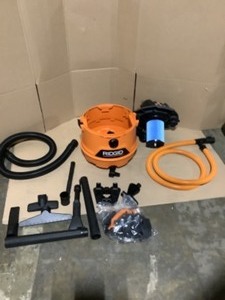 lot 49 image: RIDGID 14 Gal. 6.0-Peak HP NXT WetDry Shop Vacuum with Fine Dust Filter, Hose, Accessories and Premium Car Cleaning Kit See Pictures