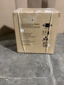 lot 58 image: Husky Ready-to-Assemble 24-Gauge Steel 1-Drawer 2-Door Garage Base Cabinet in Black (28 in. W x 33 in. H x 18 in. D) See Pictures