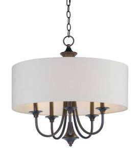 lot 36 image: Maxim Lighting 10015OMOI Bongo Pendant Oil Rubbed Bronze