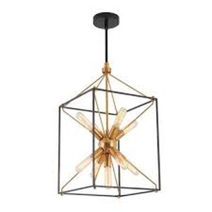 lot 47 image: Artika - Clyde 9-Light - Black Pendant - modern