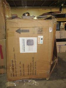 lot 6 image: Hampton Bay Windsor Brown Wicker Outdoor Patio Lounge Chair with bare Cushions (2-Pack)