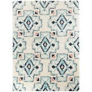 lot 62 image: Amaru Southwestern Shag White 8 ft. x 10 ft. Area Rug