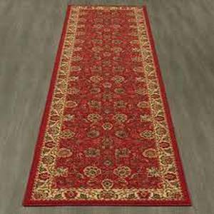 lot 67 image: Ottomanson Ottohome Collection Traditional Floral Design Dark Red 2 ft. 7 in. x 9 ft. 10 in. Runner Rug