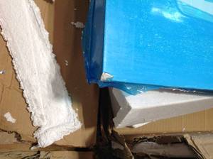 Home Dec Shaelyn Vanity tap Only in White damaged corner see pictures