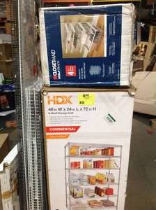 Pallet with assorted Wire Shelving, Shelf storage unit and more customer returns see pictures