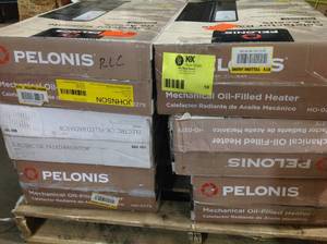 Pallet with Pelonis Oil Filled Radiators heaters various conditions open box customer returns see pictures