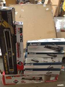 Lot of assorted Manual Tile Cutters various brands models and conditions  open box customer returns see pictures