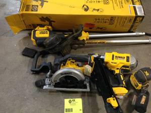 Lot of assorted Dewalt  Tools various models and conditions some used some in like new condition customer returns see pictures
