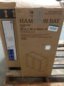 Pallet with assorted Cabinets, Closet shelves and more various models and conditions see pictures