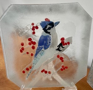 Three Bird Themed Plates by Peggy Karr