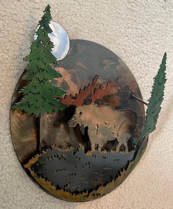 Metal Northwoods Themed Wall Art