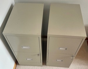 2 File Cabinets with Keys