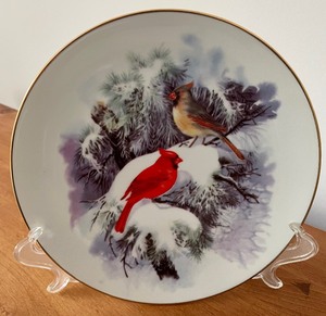 Cardinal Themed Collectors Plates