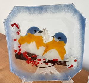 Bird Themed Plates by Peggy Karr