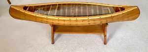 Canoe Shaped Coffee  Accent Table with Wonderful Detailing