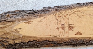 Carved Wood Wall Hanging