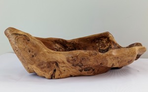 Hand Carved Burled Wood Bowl by Art Hanson