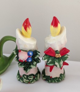 Vintage Christmas Salt and Pepper Shakers