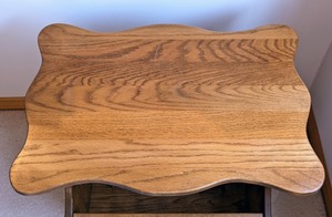 Wood Accent TableMagazine Rack